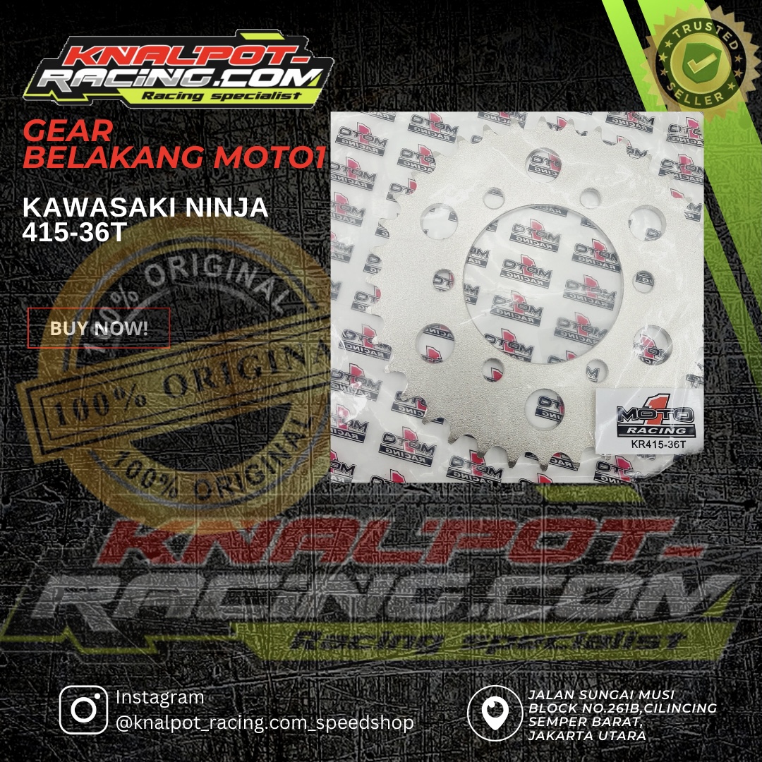 GEAR BELAKANG MOTO1 KAWASAKI NINJA 415-36T